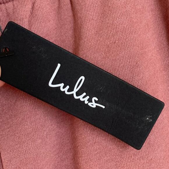 NWT Lulu's Boat House Drawstring Jogger Sweatpants in Mauve Pink - Picture 9 of 10